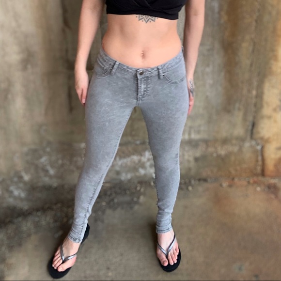 Forever 21 Denim - Forever 21 Super Skinny Grey Jeans